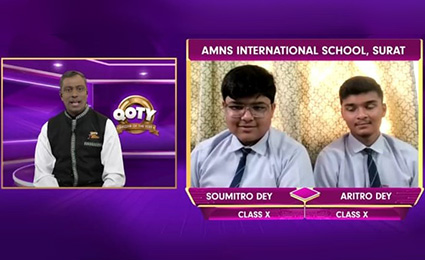AMNS students won the second prize in Quiz of the Year Nationals