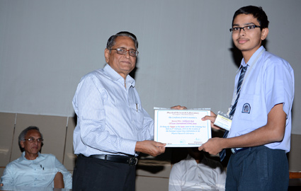 This Certificate of merit awarded to Siddharth Shah