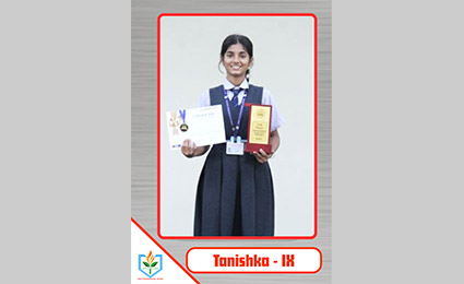 AMNSIS Student Tanishka Desai Emerges Best Speaker in Prestigious Nationwide Contest