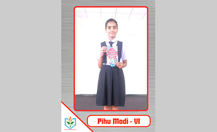 AMNSIS Celebrates Pihu Modi's Creative Win in Dimdima Calendar Contest!