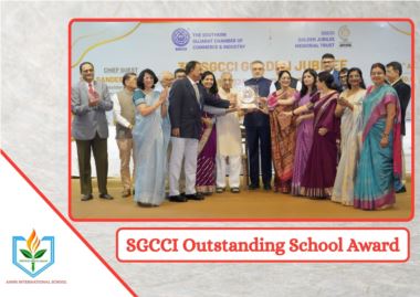 AMNS International School Sets Benchmark- Receives SGCCI Outstanding School Award