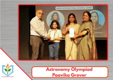 AMNS International School Student Paavika Grover Excels at National Astronomy Olympiad
