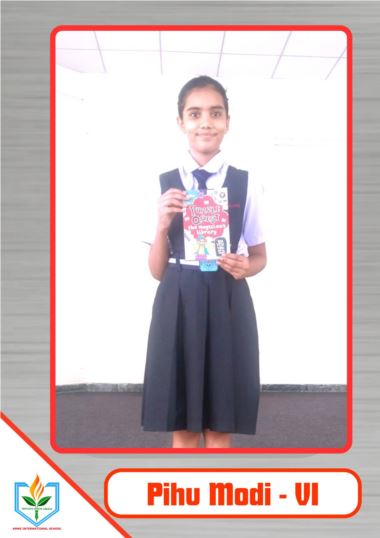 AMNSIS Celebrates Pihu Modi's Creative Win in Dimdima Calendar Contest!