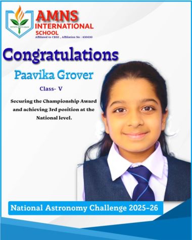 AMNSIS Secures Distinction at the National Astronomy Challenge
