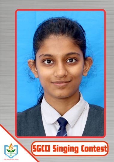 AMNSIS Student Wins First Prize in SGCCI Singing Contest
