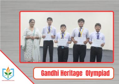 AMNSIS Students Engage with Gandhian Ideals and Earn National Recognition at Gandhi Heritage Olympiad