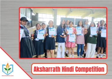 AMNSIS Students Excel in Aksharrath Hindi Diwas Competition