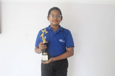 Kashish Joshi won the first prize for her dance performance